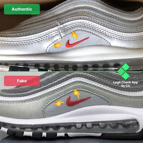 gold nike air max 97 original vs fake|97s foot locker.